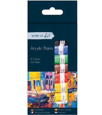 Work Of Art - 8pk Acrylic Paints