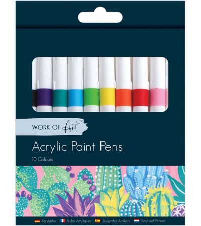 Work Of Art - Acrylic Paint Pens- Pack Of 10
